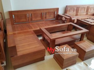 Bộ bàn ghế sofa gỗ tự nhiên giá rẻ