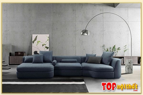 Hình ảnh Bài trí ghế sofa góc tròn trong không gian phòng khách Softop-1509