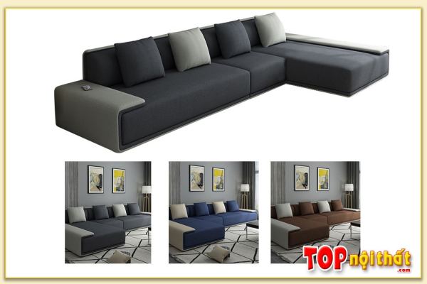 Hình ảnh Các màu sắc khác của mẫu sofa góc nỉ chữ L SofTop-0607