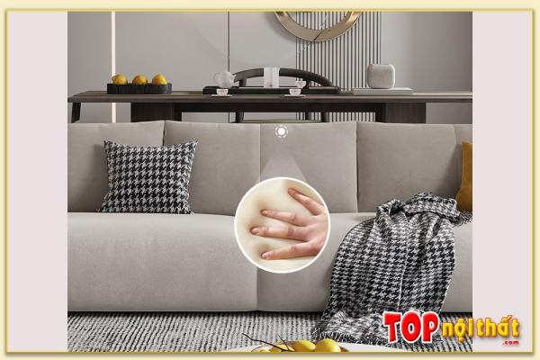 Hình ảnh Chi tiết mẫu ghế sofa nỉ văng đẹp SofTop-0665