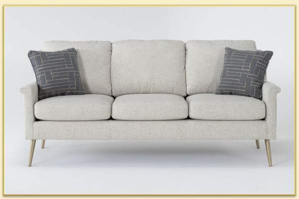 Hình ảnh Chụp chính diện sofa văng nỉ 3 chỗ ngồi Softop-1359