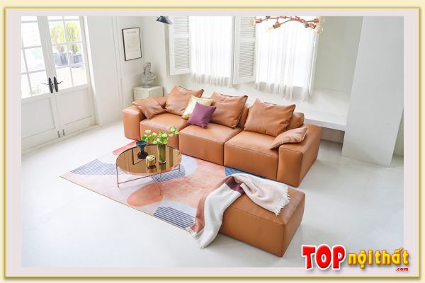 Hình ảnh Chụp góc nghiêng mẫu ghế sofa văng đẹp SofTop-0919