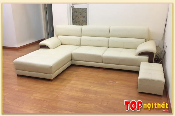Hình ảnh Ghế sofa chữ L đẹp hiện đại kê phòng khách SofTop-0224