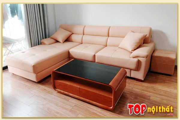 Hình ảnh Ghế sofa góc L đẹp hiện đại kê phòng khách SofTop-0569