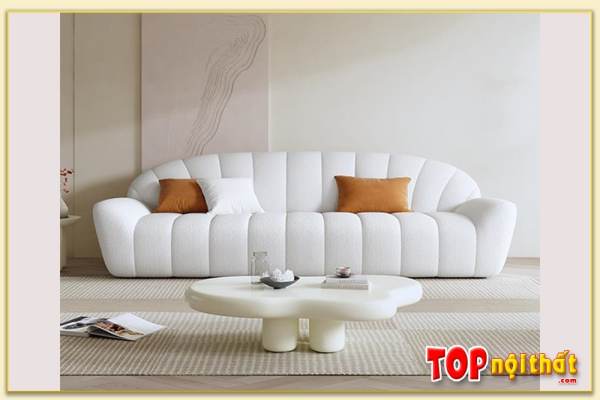 Hình ảnh Ghế sofa văng bọc nỉ đẹp cho phòng khách SofTop-0674