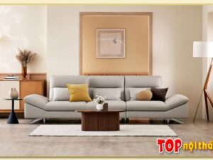 Hình ảnh chính diện mẫu ghế sofa văng đẹp SofTop-0631