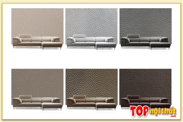 Hình ảnh Màu sắc chất liệu ghế sofa bọc da SofTop-0821