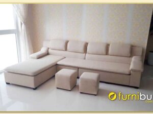 Hình ảnh Mẫu sofa bọc nỉ đẹp kiểu dáng chữ L hiện đại SofTop-0126