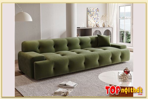 Hình ảnh Mẫu sofa văng nỉ vải đẹp phòng khách SofTop-0679