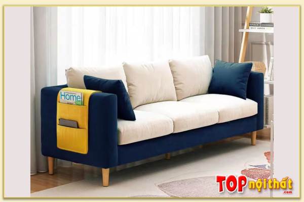Hình ảnh Sofa nỉ đẹp dạng văng cho phòng khách SofTop-0651