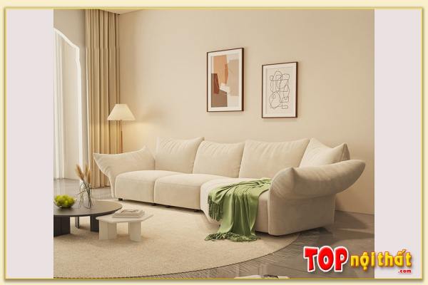 Hình ảnh Sofa phòng khách hiện đại kê sofa văng nỉ SofTop-0649