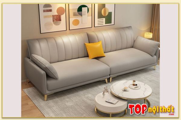 Hình ảnh Sofa văng da 2 chỗ kê phòng khách nhỏ xinh Softop-1557