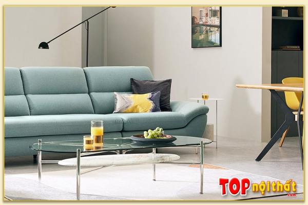 Hình ảnh Sofa văng nỉ đẹp kê phòng khách hiện đại Softop-1016