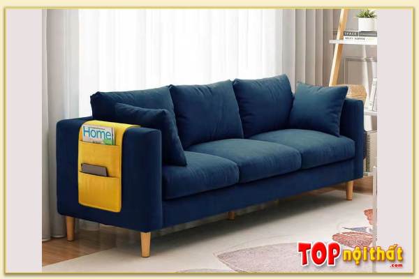Hình ảnh Sofa văng nỉ phòng khách nhỏ đẹp 3 chỗ SofTop-0651