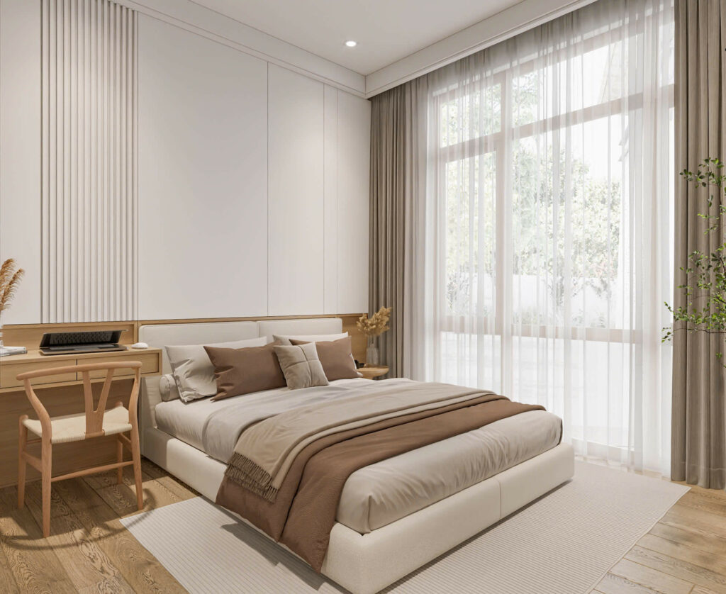 Hệ tủ quần áo kịch trần phòng ngủ