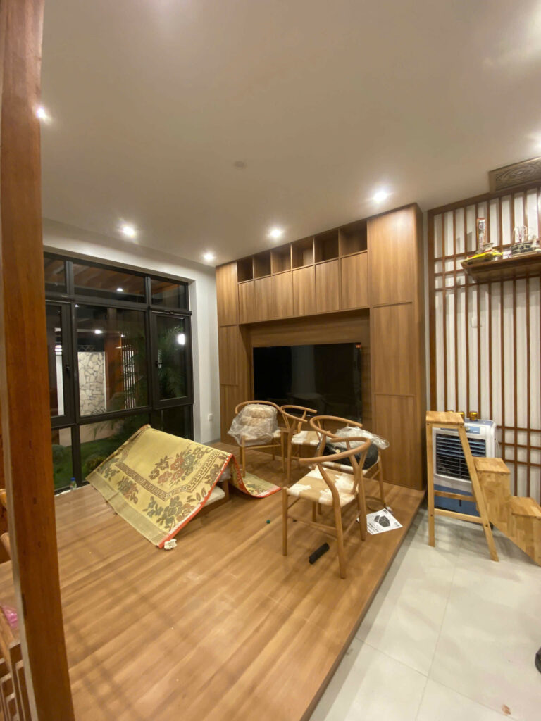 Hình ảnh công trình trong quá trình hoàn thiện