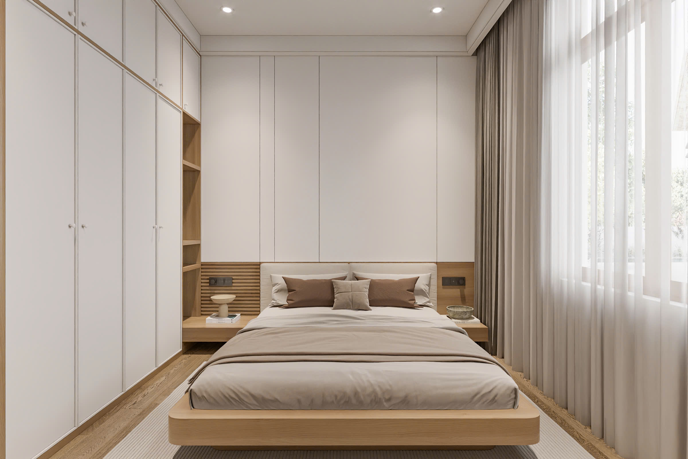 Mẫu phòng ngủ hiện đại do TP Home thiết kế nội thất tại Thanh Hóa
